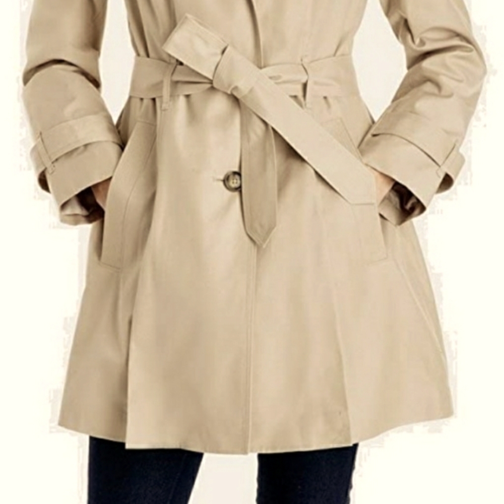 Women's 50's Glam Feel Fit & Flare Belted Coat